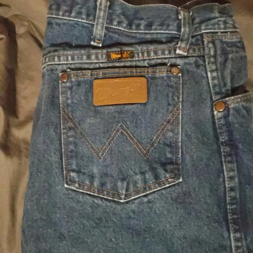 Wrangler blue jeans